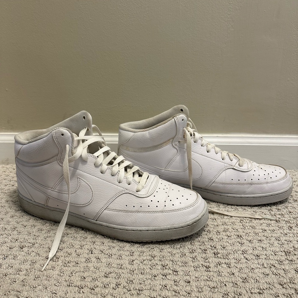 Nike Court Vision Mid Next Nature High Tops Size 14